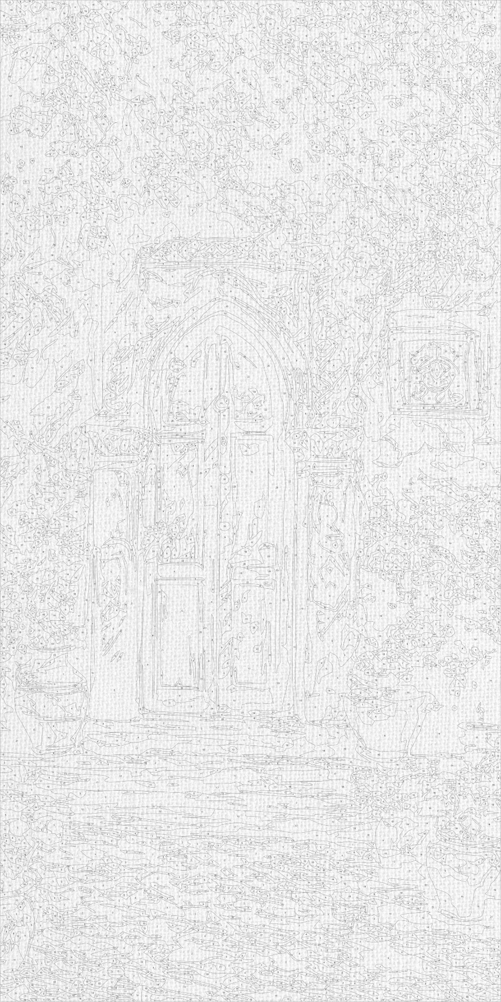 Maľovanie podľa čísel na ráme 40*80 cm - Provensalská nálada - Krajinka - LW 5147