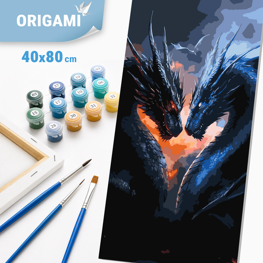 Számfestés kereten 40×80 cm cm – A sárkányok ereje. Negyedik szárny. Filmhősök/Állatok LW 5167