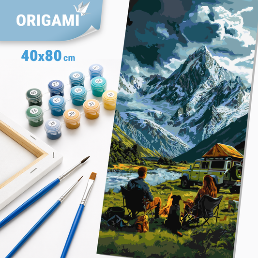 Számfestés kereten 40×80 cm cm – Út az álom felé. Tájkép LW 5174
