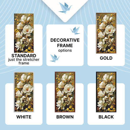 Számfestés kereten 40×80 cm – Virágzó magnólia – Virágok – LW 5194