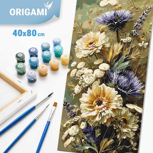 Számfestés kereten 40×80 cm cm – Mezei csokor. Virágok LW 5195