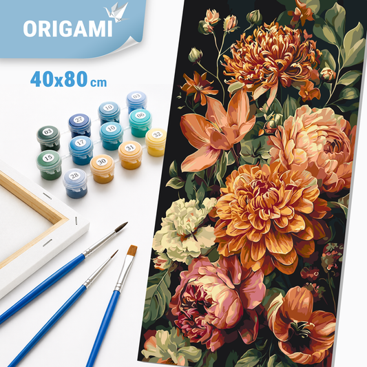Számfestés kereten 40×80 cm cm – Nemes csokor. Virágok LW 5196