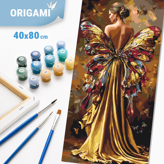 Számfestés kereten 40×80 cm cm – A pillangó árnyéka. Emberek LW 5201