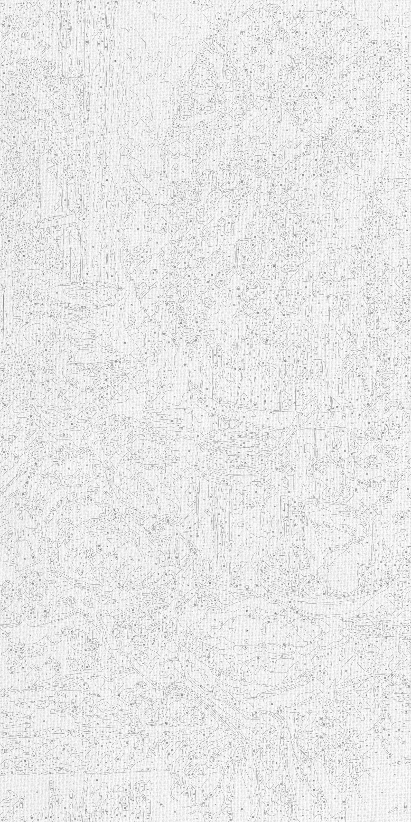 Maľovanie podľa čísel na ráme 40*80 cm - Hroznová symfónia - Zátišie - LW 5208