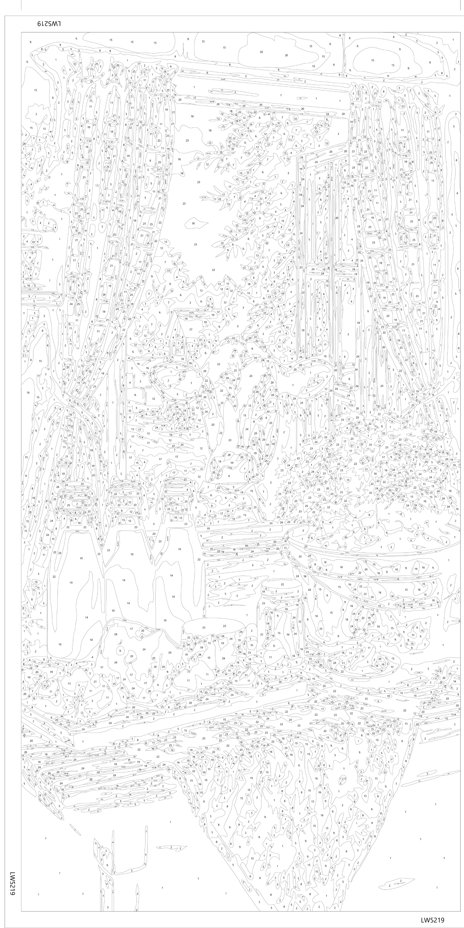 Maľovanie podľa čísel na ráme 40*80 cm - Vidiecka idyla s kravou - Zvieratá - LW 5219