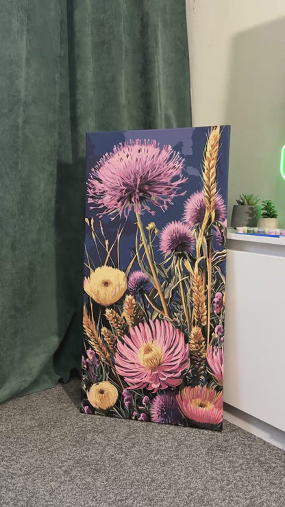 Számfestés kereten 40×80 cm Virágok LW 5164
