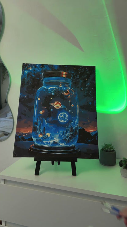 Számfestés kereten 40×50 cm – Kozmikus tér LW 3417