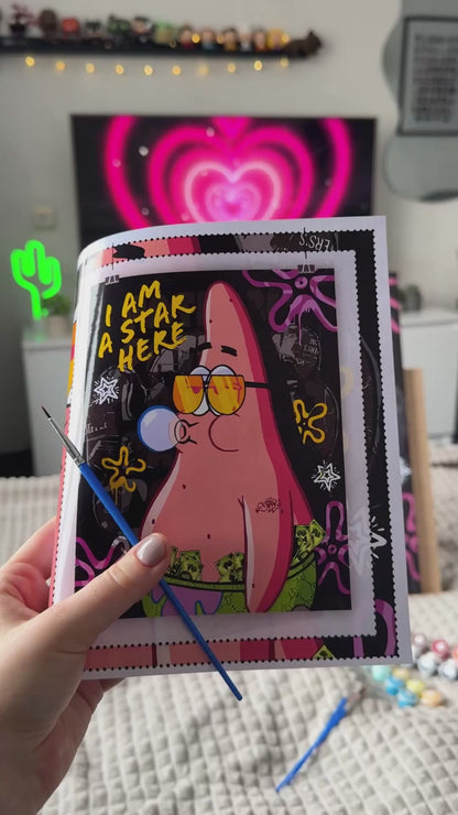 Számfestés kereten 40×50 cm – Filmhősök. SpongyaBob – Patrik LW 10739