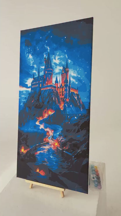 Számfestés kereten 40×80 cm Roxfort LW 5106